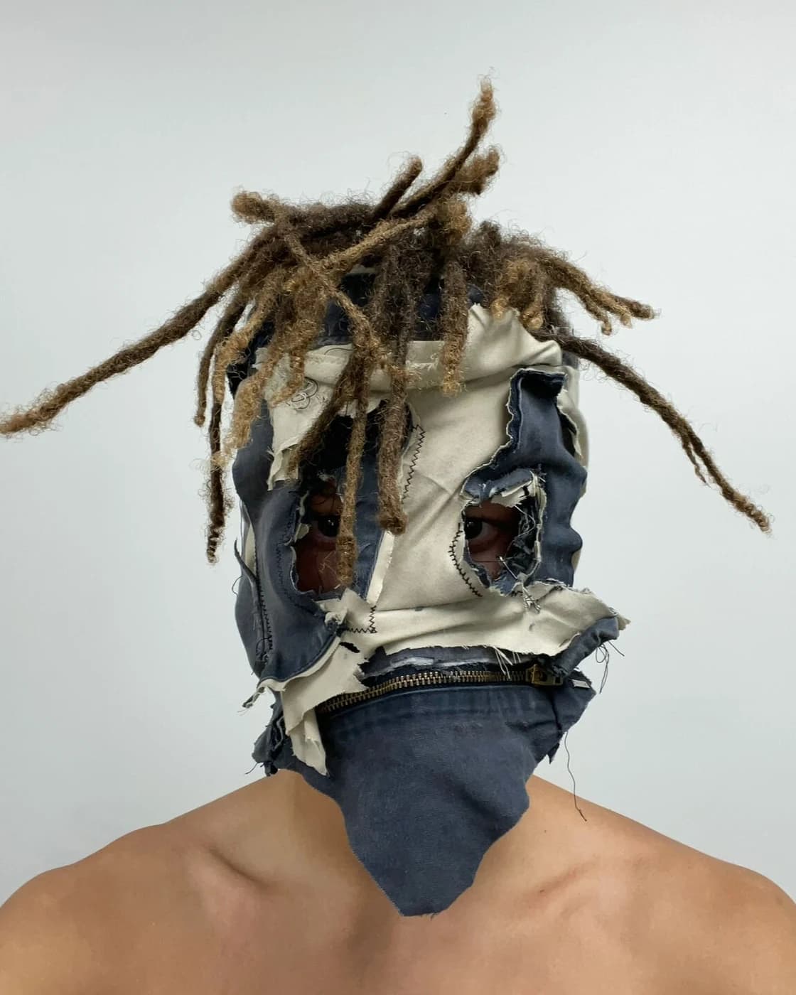 Ugly Company worn: denim and locks over the head